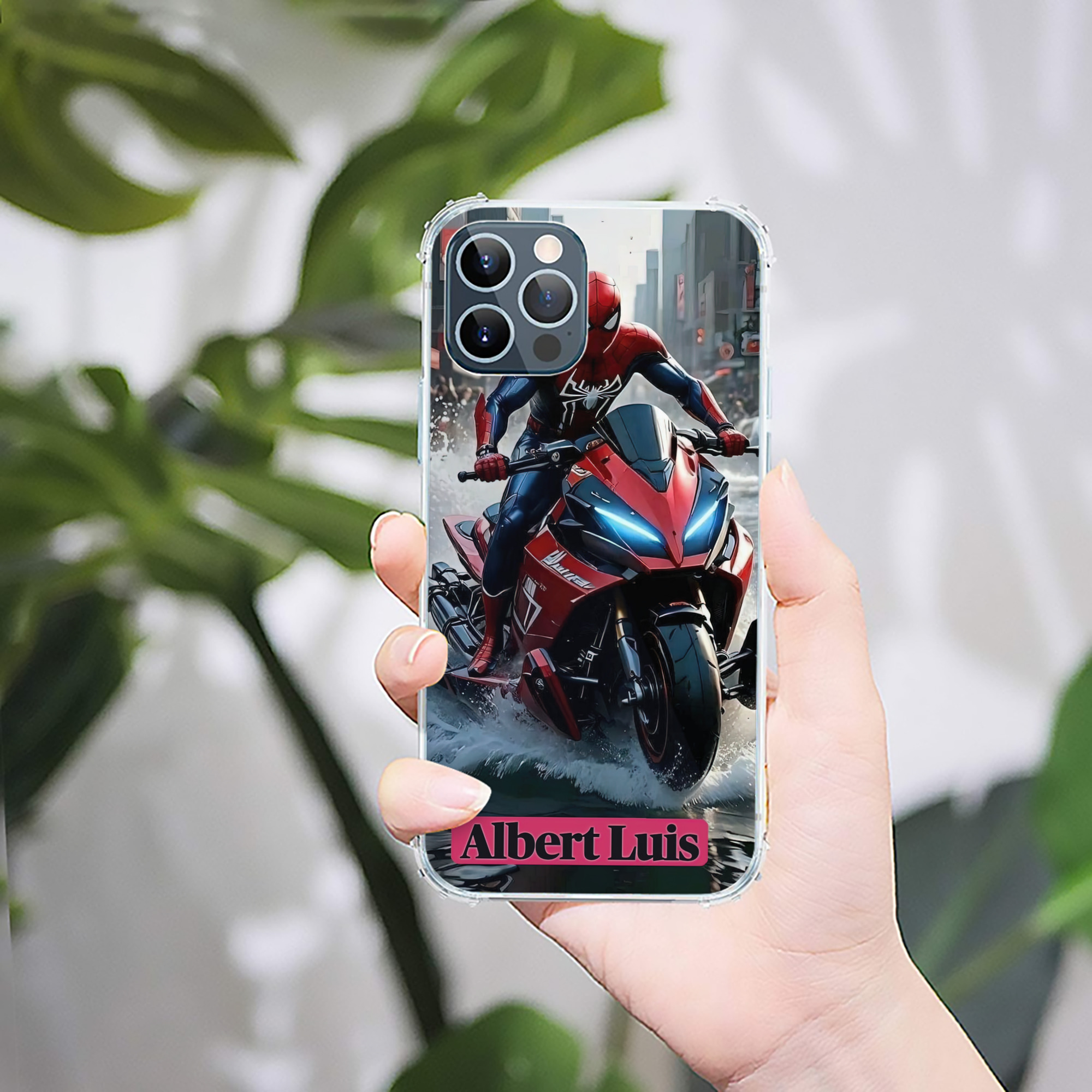 （画像用） Spider Man スパイダーマン 【iPhone 12シリーズ対応】透明スマホケース（クリアソフトケース）
